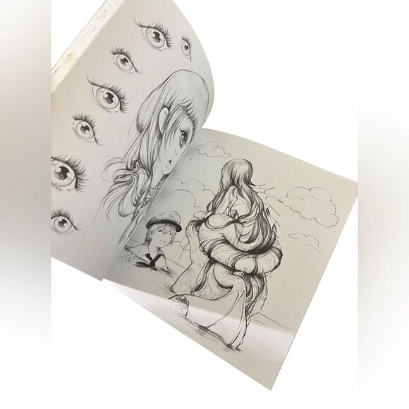 Pop Manga adult coloring books dragons cute and creepy set of 3 - Picture 4 of 13